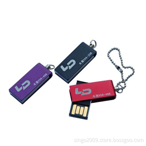 Swivel USB Disk Key Chain with Full Capacity